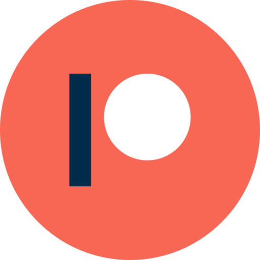 Logo for Patreon service.
